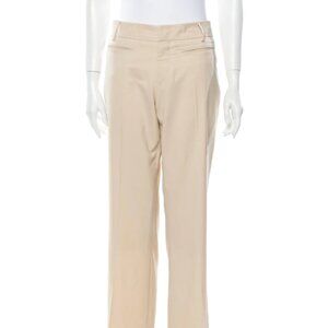 Gucci Beige Straight-Leg Trousers